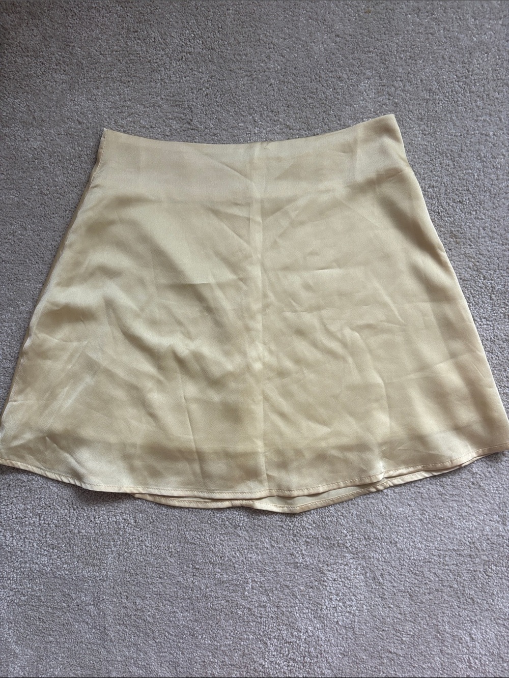 Women's Cream A-Line Skirt